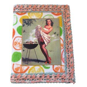 Handmade Journal Featuring 1940s Ladies Decorated with Fabric & Lace - New